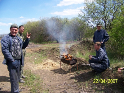 Отдых после тяжелой работы...