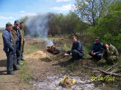 Отдых после тяжелой работы...