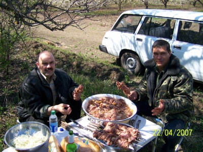 Отдых после тяжелой работы...