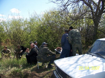 Отдых после тяжелой работы...