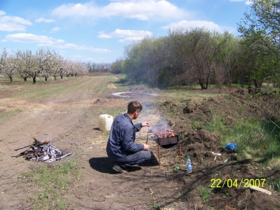 Отдых после тяжелой работы...